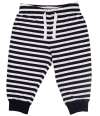 LW85T Larkwood Baby/Toddler Lounge Pants Navy / White Stripes colour image